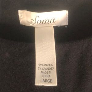 Soma black pull-on jersey dress